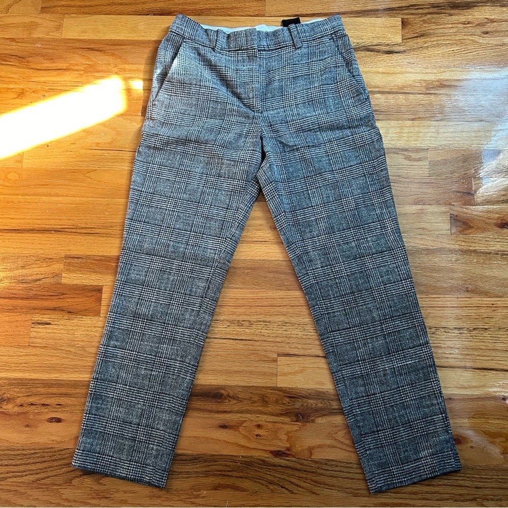 H&M Grey Check Plaid Pants
